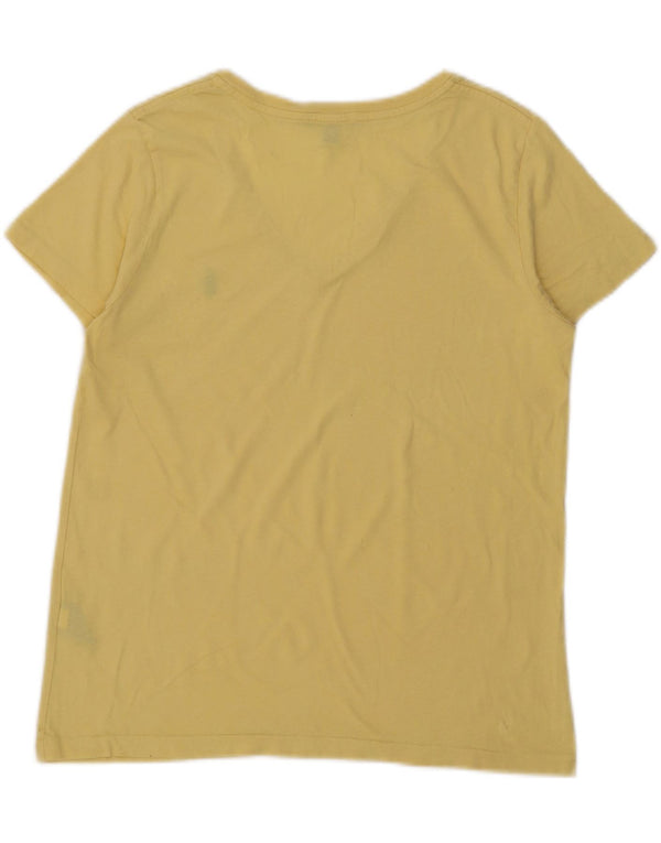 Женская футболка Ralph Lauren Top UK 14, большой желтый хлопок