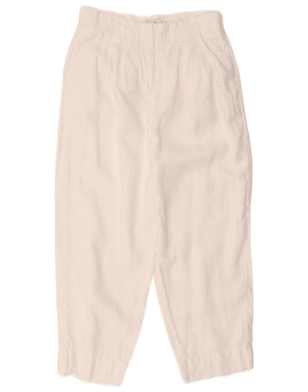 Женские укороченные брюки Marks & Spencer UK 14, большие W32 L25, белые