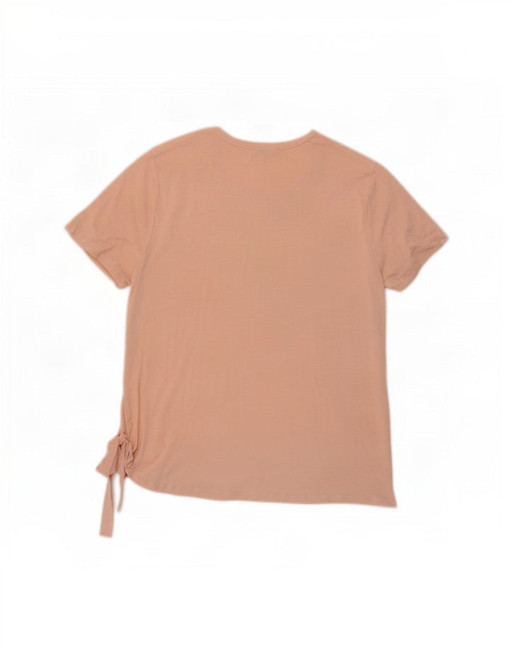 Женская футболка Benetton Top UK 16, большая розовая