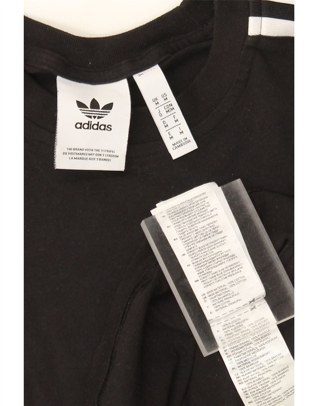 Мужская футболка Adidas Top Medium Black Cotton