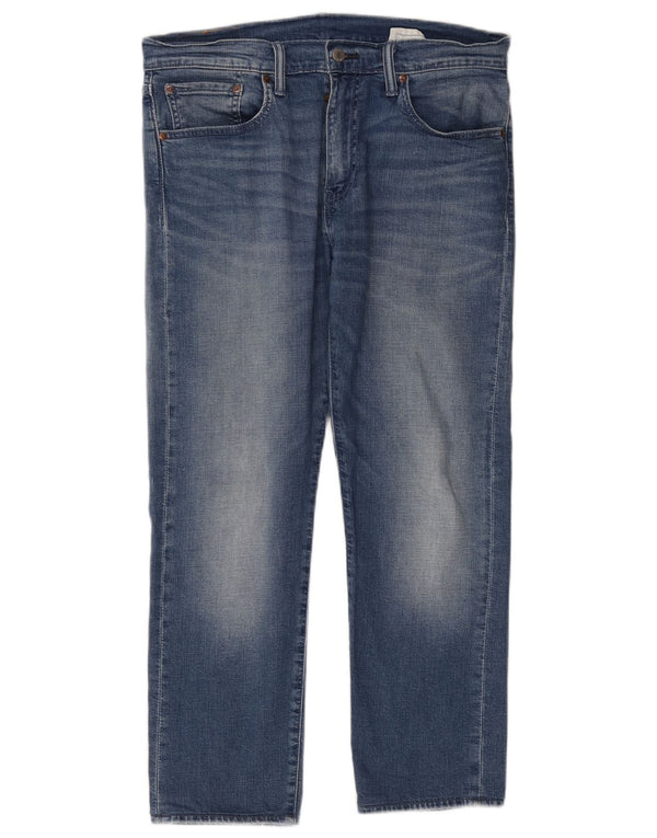 Мужские зауженные джинсы Levi's 502 W32 L28 синие, хлопок