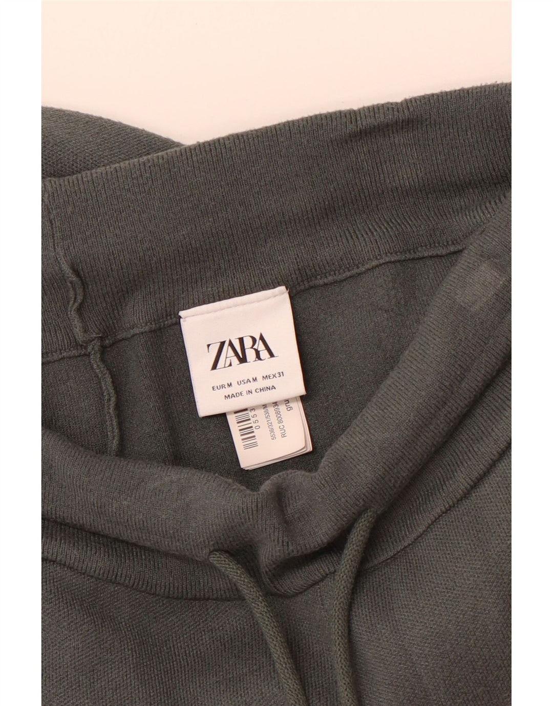 ZARA Мужские спортивные брюки джоггеры среднего серого цвета из вискозы