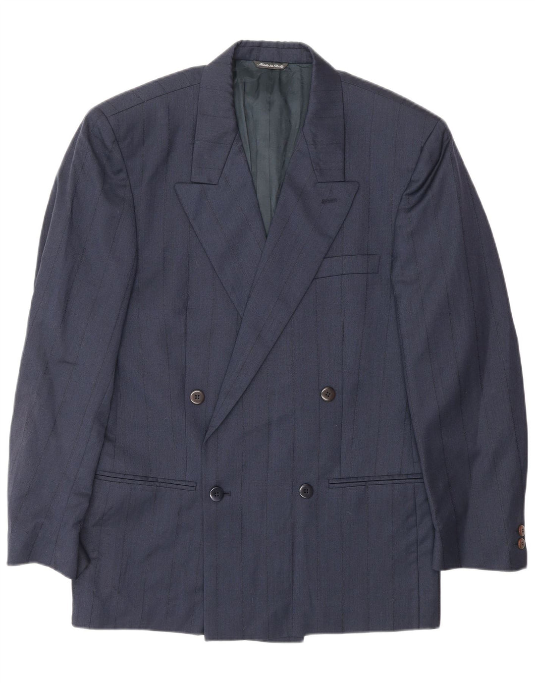 Мужской костюм-двойка GIANNI VERSACE UK 40, большой W30 L30, темно-синий, классический