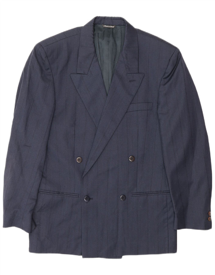 Мужской костюм-двойка GIANNI VERSACE UK 40, большой W30 L30, темно-синий, классический