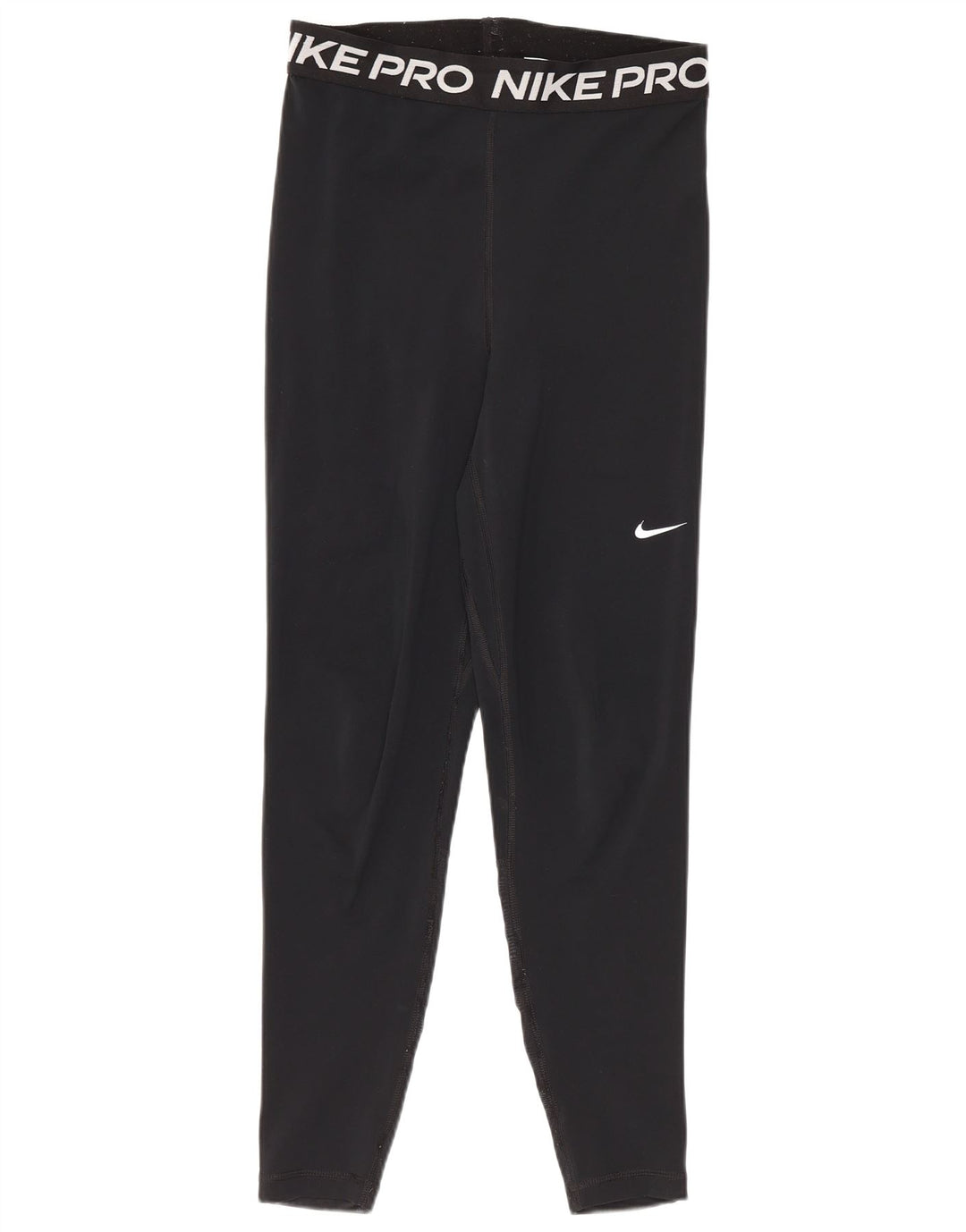 Женские укороченные леггинсы с рисунком Nike Dri Fit UK 8, маленькие черные, полиэстер