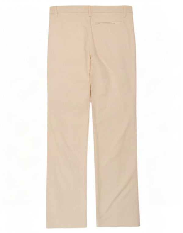 Женские повседневные широкие брюки Zara EU 42, большие W32 L31, белый хлопок