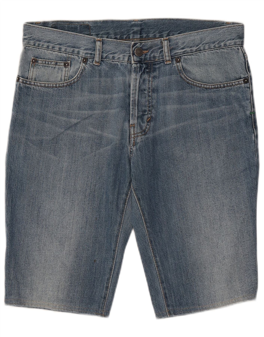 Джинсовые шорты Benetton W33 средние синие