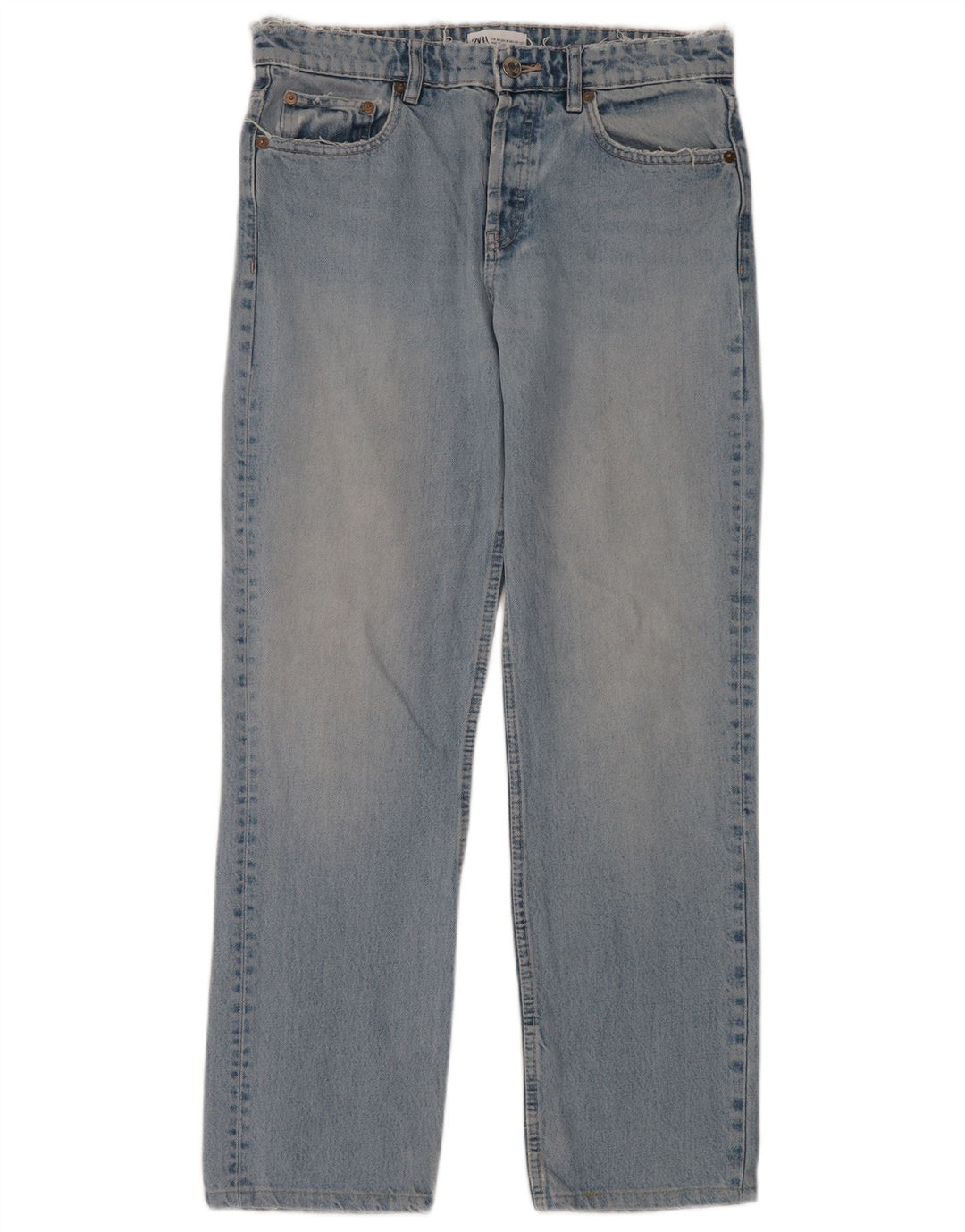 Женские прямые джинсы Zara EU 40 Medium W30 L30 синие