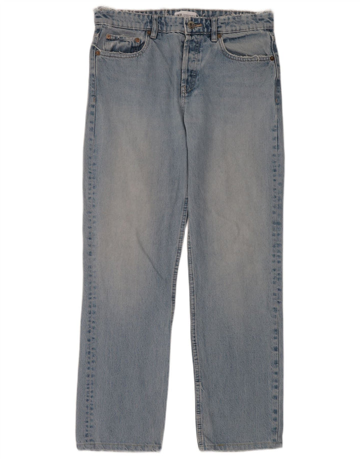Женские прямые джинсы Zara EU 40 Medium W30 L30 синие