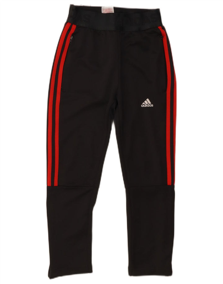 Спортивные брюки Adidas Climalite для мальчиков 7-8 лет, черный полиэстер