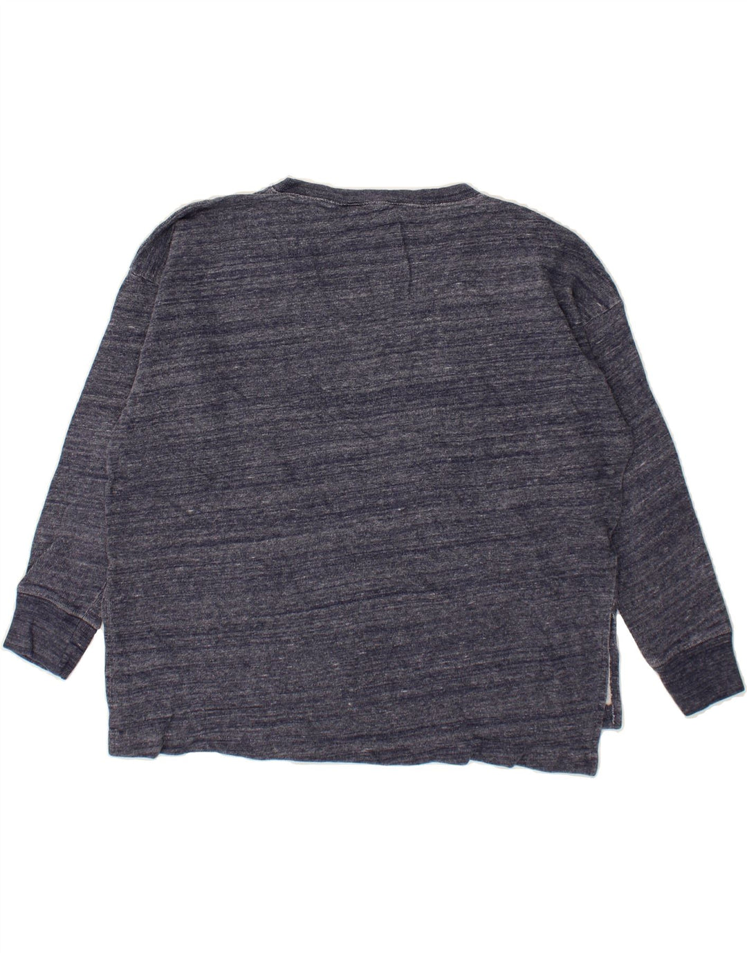J. CREW Womens Oversized Sweatshirt Jumper UK 10 Small Navy Blue Cotton Vintage J. Crew and Second-Hand J. Crew from Messina Hembry 