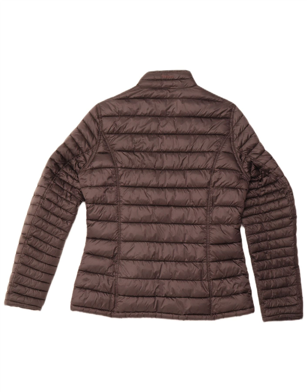Женская зимняя стеганая куртка в клетку тартан Barbour UK 14, большая серая зимняя