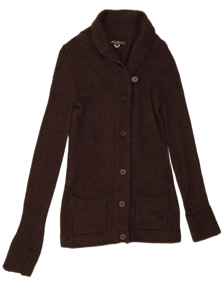 Женский кардиган Eddie Bauer, свитер UK 12, средний коричневый, ангора