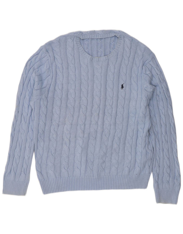 Мужской джемпер с круглым вырезом Polo Ralph Lauren 2XL, синий хлопок