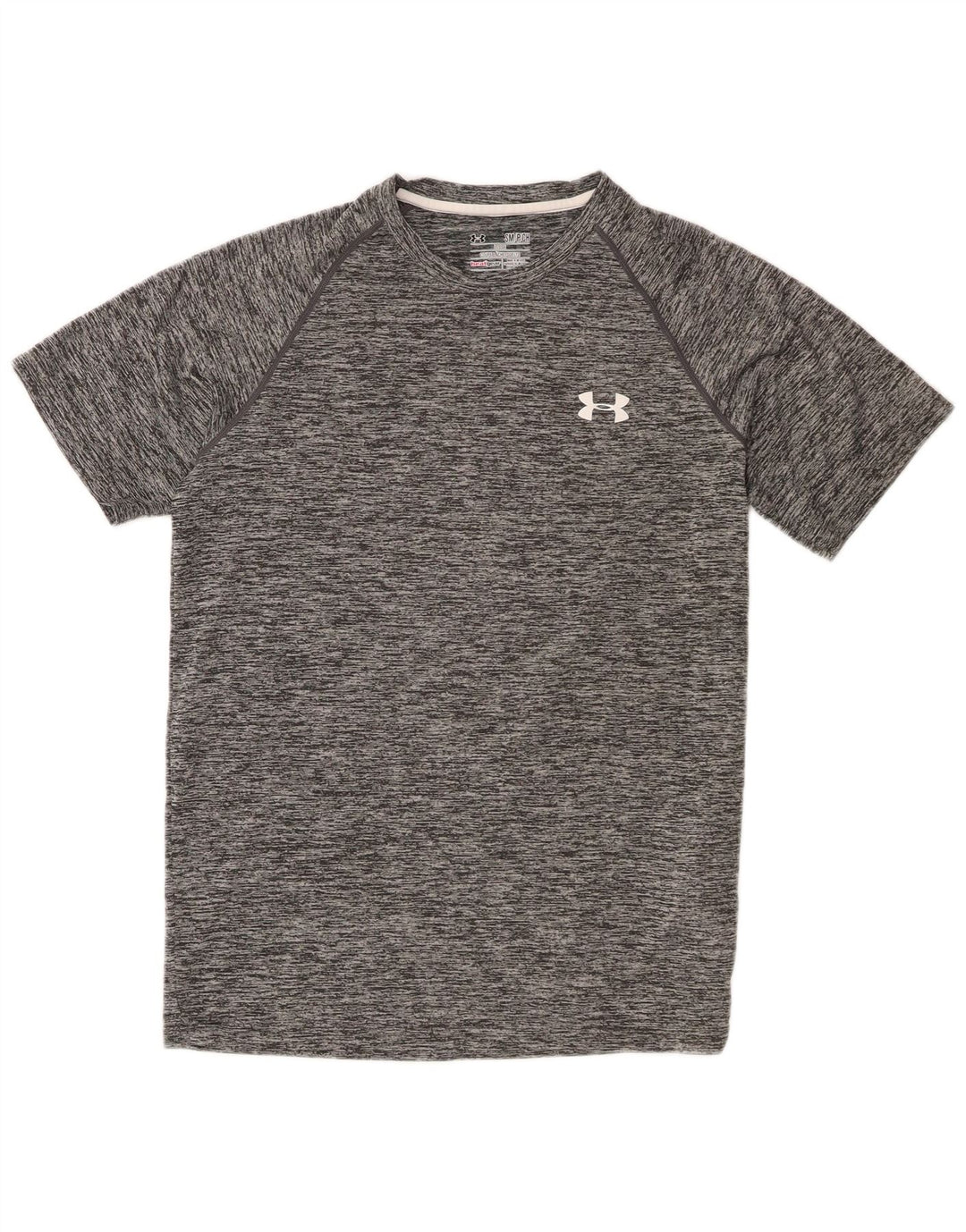 Мужская футболка Under Armour Heat Gear, верх, маленький серый полиэстер с крапинками