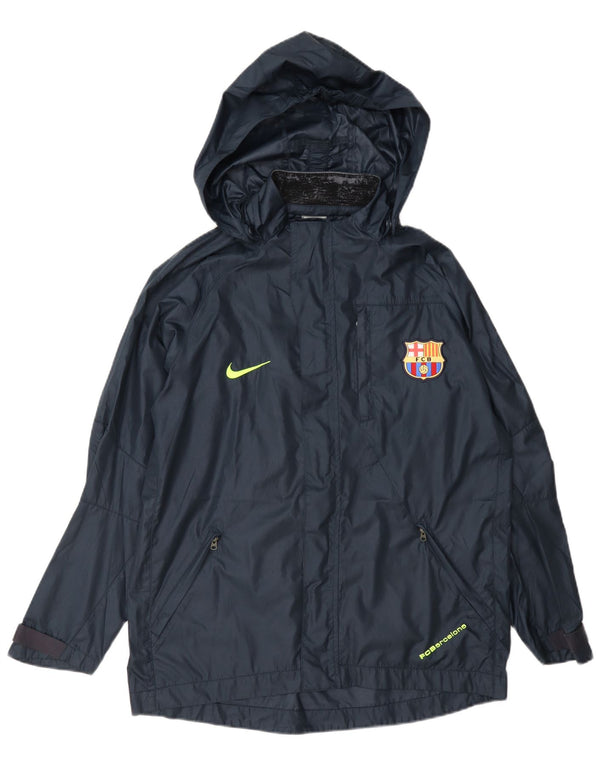 Дождевик с капюшоном Nike для мальчиков Barcelona 13–14 лет XL, темно-синий, полиэстер