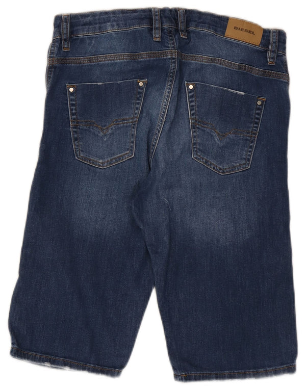 Diesel Boys Distressed Denim Shorts 15-16 Years W30 Blue Cotton