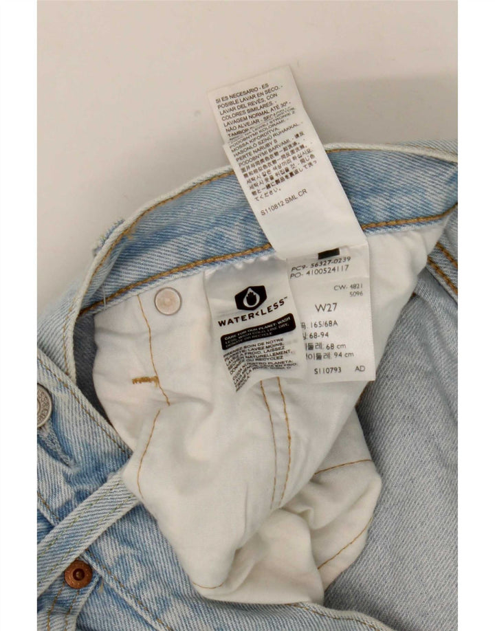 Женские джинсовые шорты Levi's 501 W27, маленькие синие, хлопок