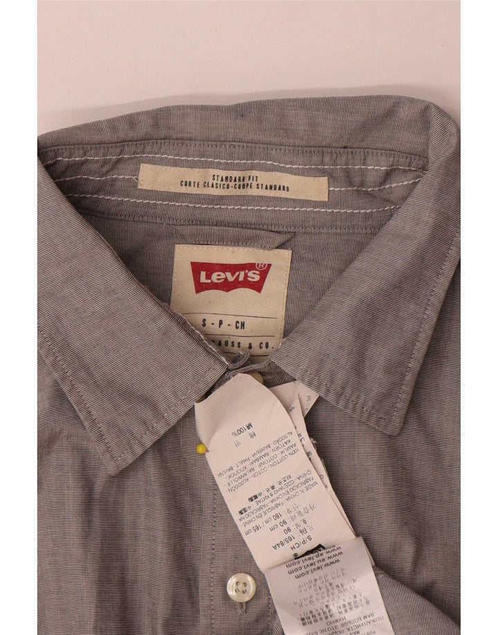 Мужская рубашка стандартного кроя Levi's, маленькая серая, хлопок