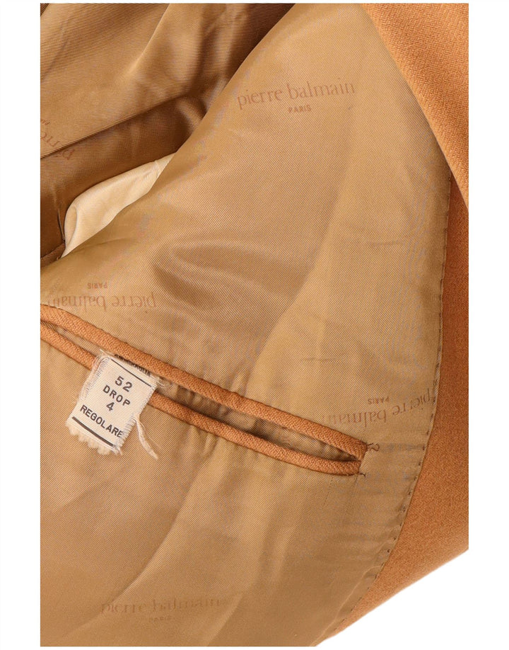 Мужской пиджак Pierre Balmain на 2 пуговицах IT 52 XL Коричневый