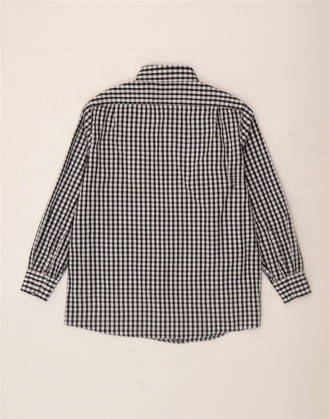 Мужская рубашка Tommy Hilfiger, размер 17 1/2 XL, черный хлопок в мелкую клетку