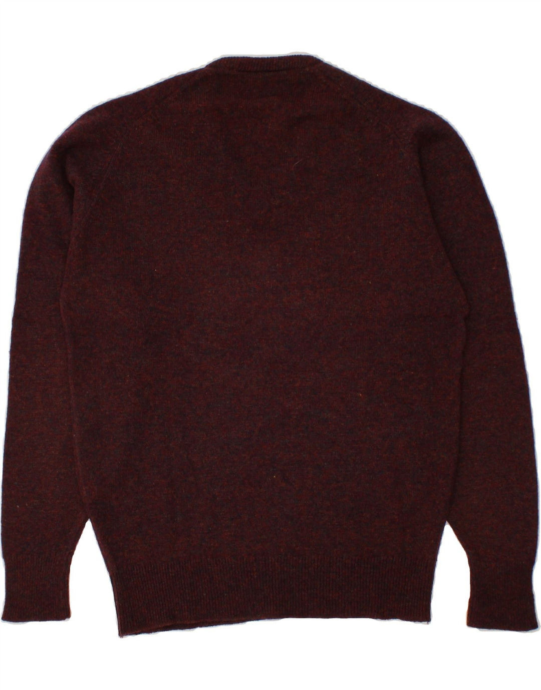 BHS Mens V-Neck Jumper Sweater Medium Red Flecked Lambswool Vintage Bhs and Second-Hand Bhs from Messina Hembry 