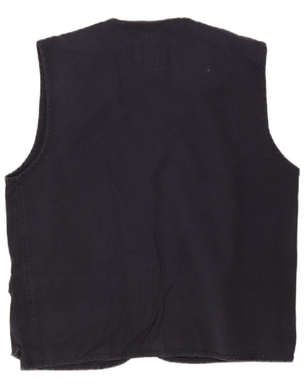 Мужской жилет OXER Utility Gilet UK 40, большой размер, темно-синий, хлопок