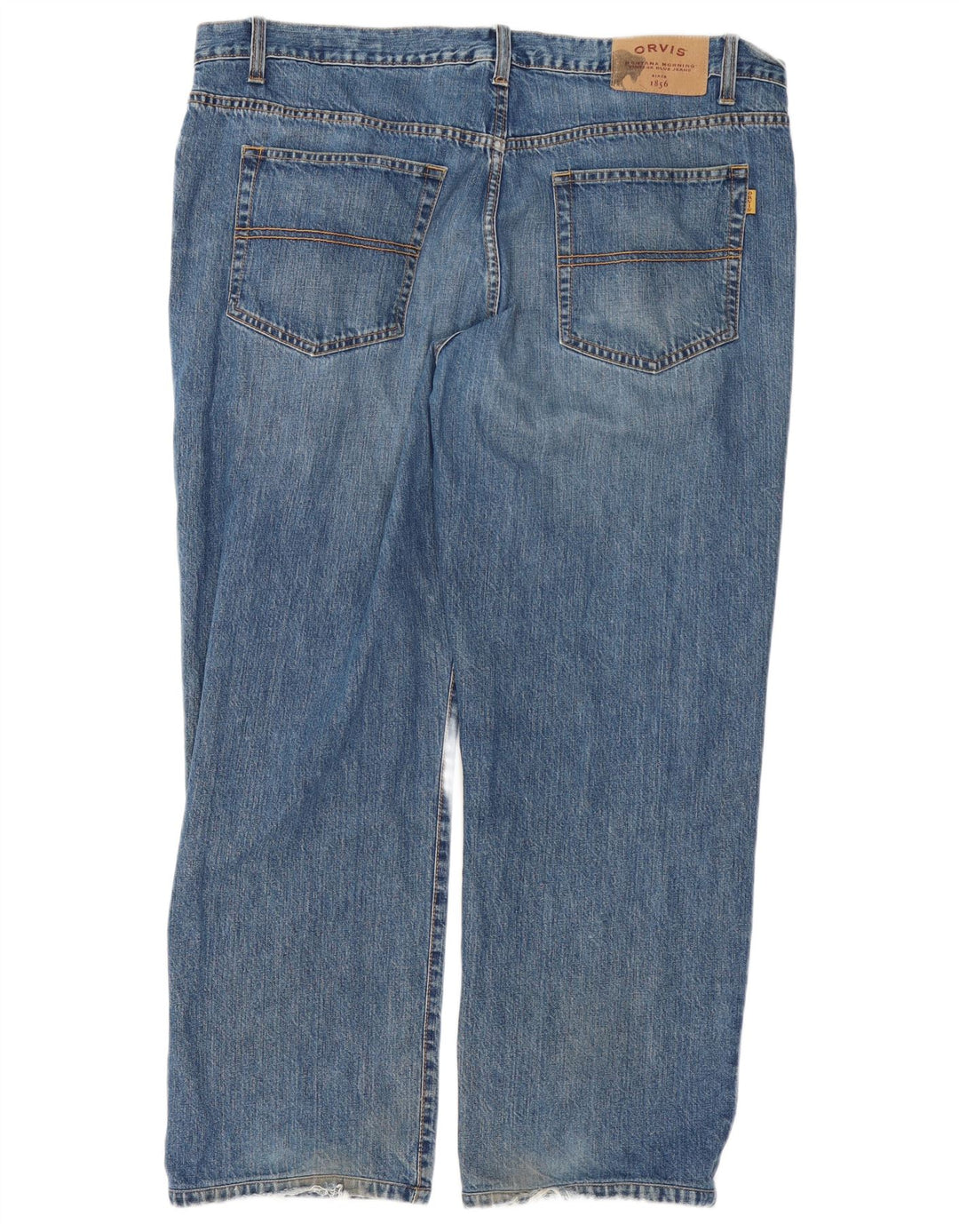 Мужские прямые джинсы Orvis W44 L30, синий хлопок