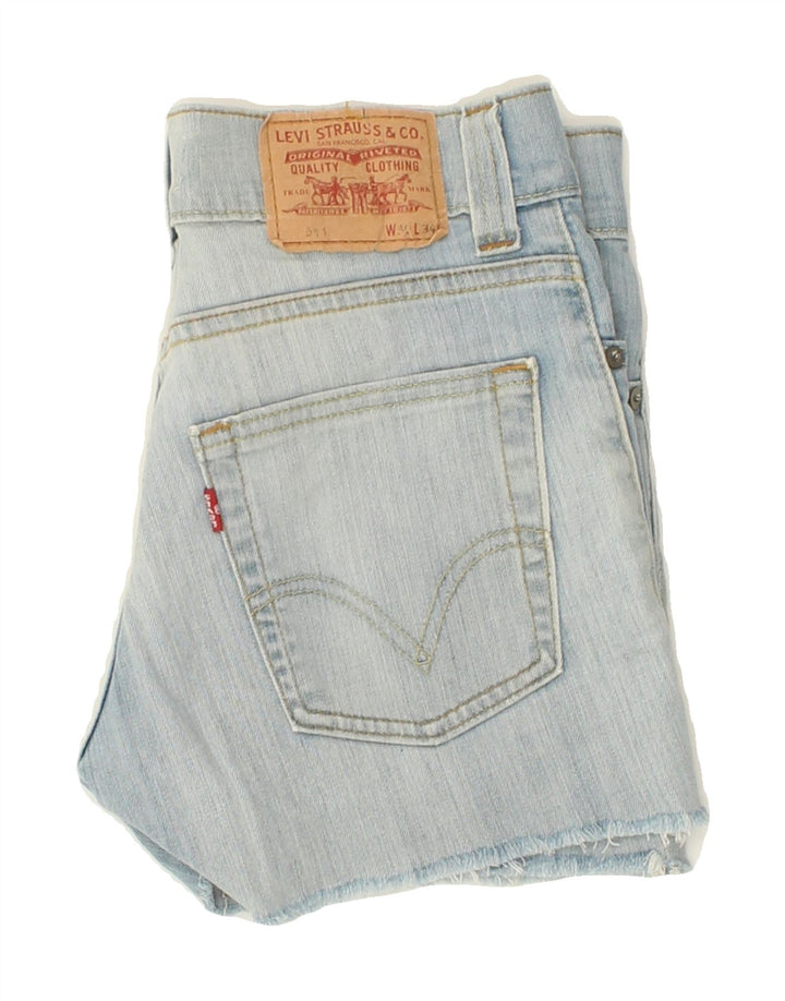 LEVI'S Womens 511 Denim Shorts W30 Medium Blue Cotton Vintage Levi's and Second-Hand Levi's from Messina Hembry 
