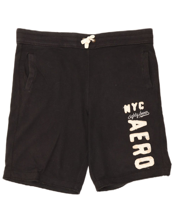 Aeropostale Мужские спортивные шорты с рисунком XL, черный хлопок