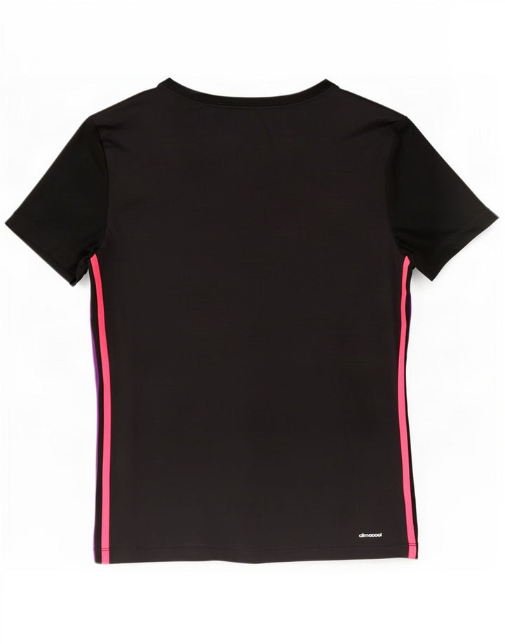 Женская футболка Adidas Climacool Top UK 12/14, средний черный полиэстер