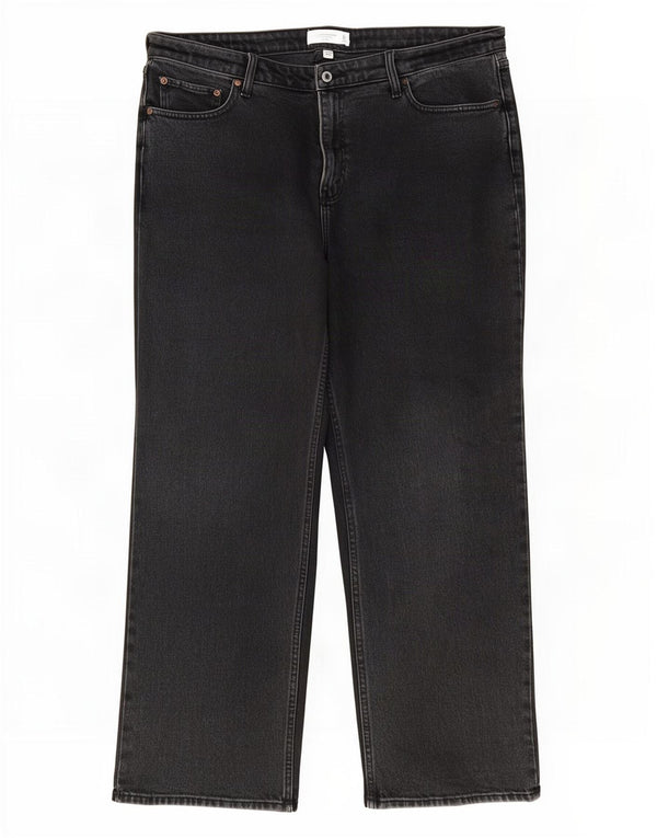 Женские прямые джинсы Abercrombie & Fitch UK 16, большие W33 L28, серые