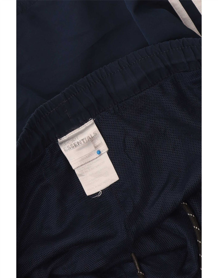 Мужские спортивные шорты Adidas Climalite, большие темно-синие, полиэстер