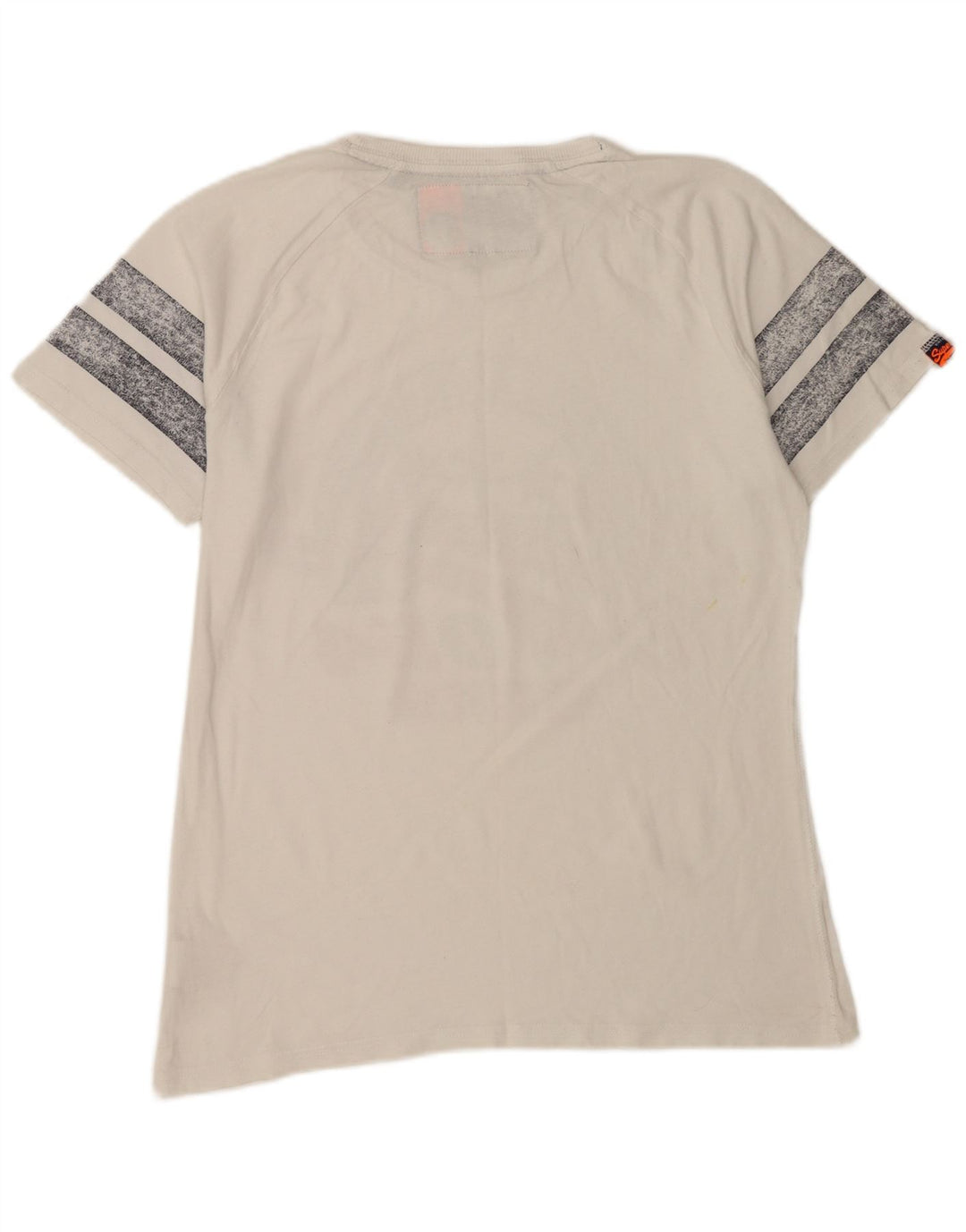 Мужская футболка с рисунком Superdry, большой белый хлопок