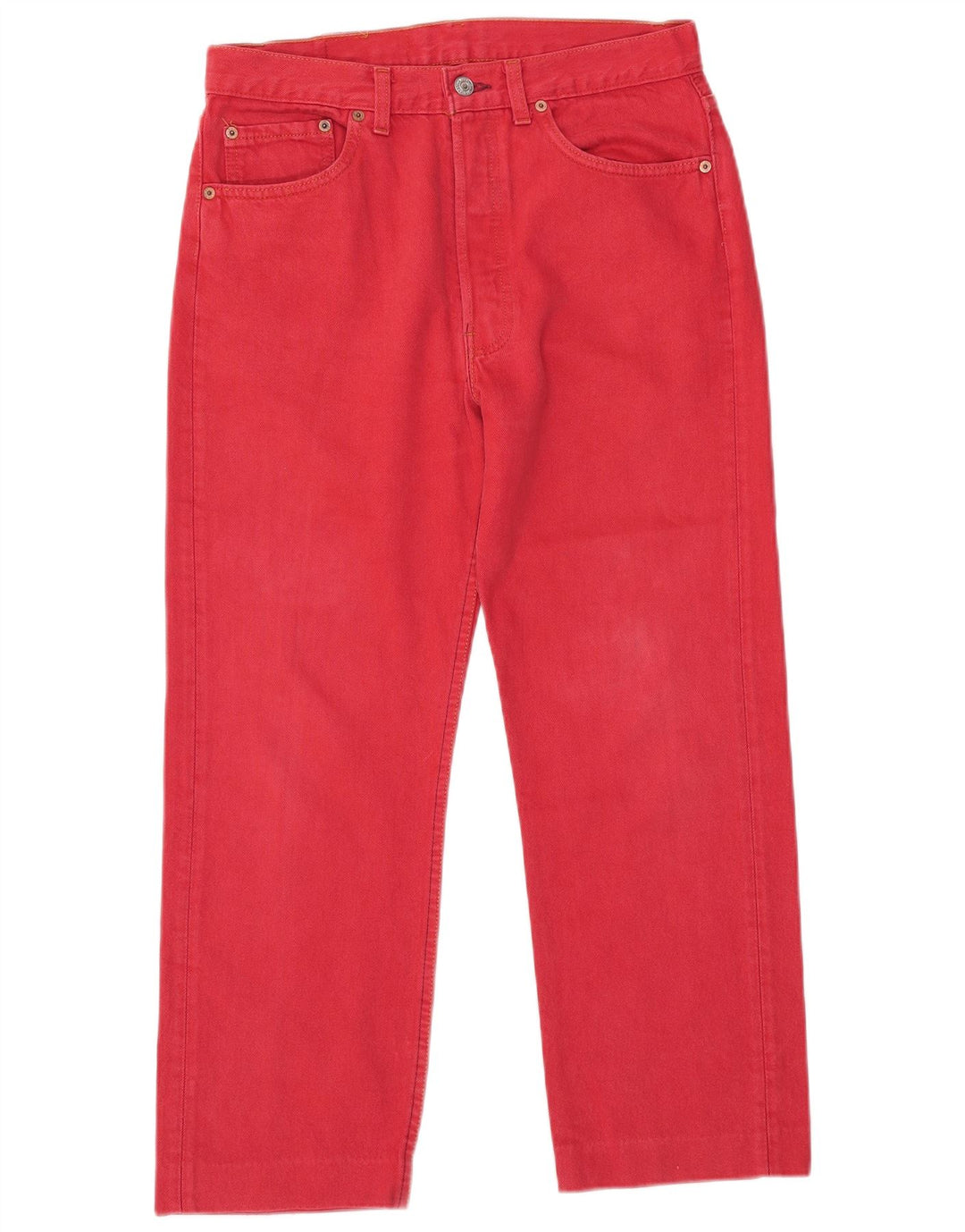 Мужские прямые джинсы Levi's 501 W33 L27 красные