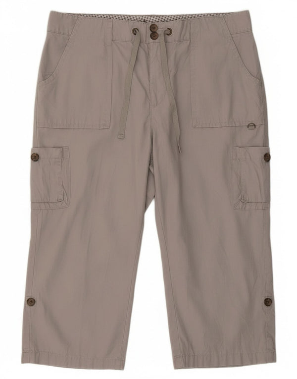 Женские капри карго натурального кроя Lee, размер США 14, XL, W36 L21, серый хлопок