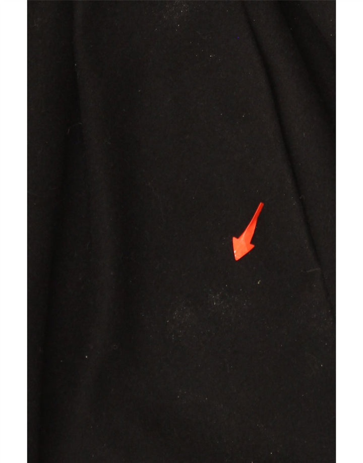 PATRIZIA PEPE Womens Overcoat IT 44 Medium Black Wool