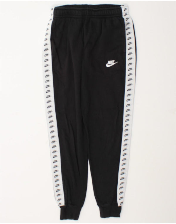 Мужские спортивные брюки с графическим рисунком Nike, маленькие черные хлопковые брюки с цветными блоками