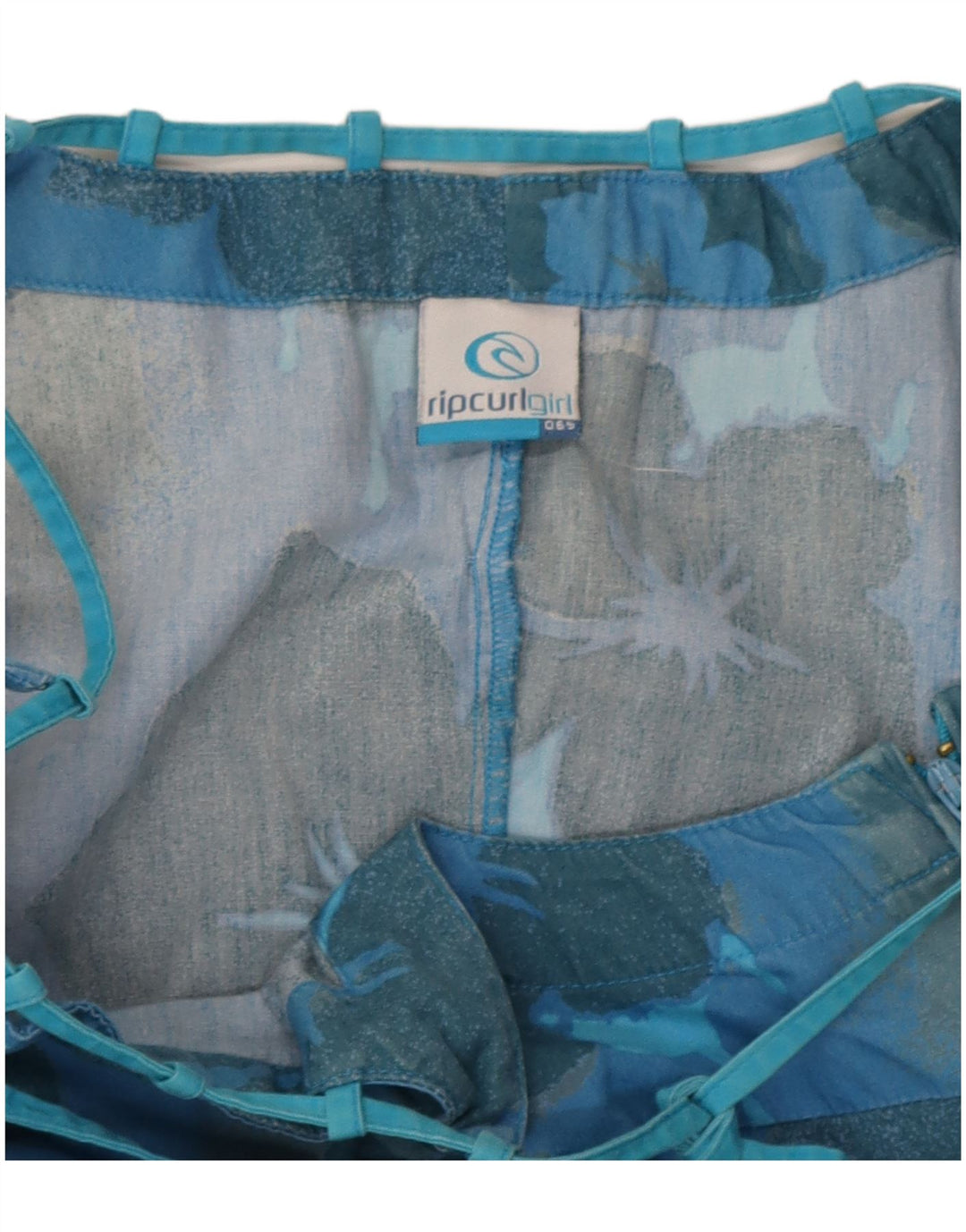 Женское платье с бретелькой Rip Curl EU 38, хлопок среднего синего цвета с цветочным принтом