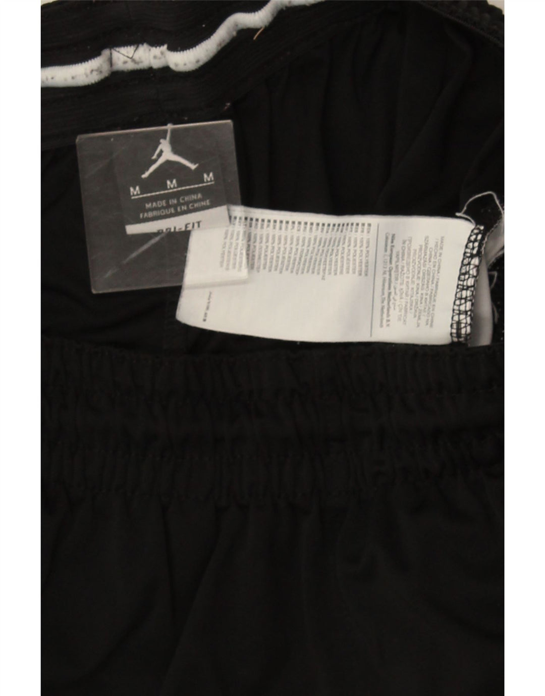 Мужские спортивные шорты Jordan Dri Fit, средний черный, полиэстер с цветными блоками