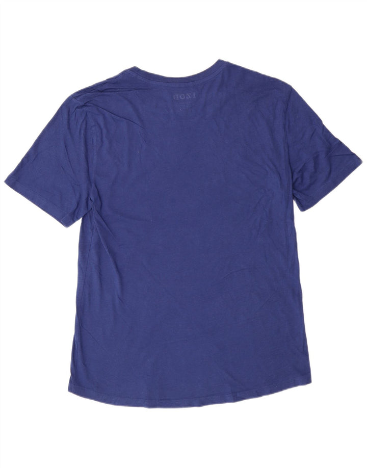 Мужская футболка Izod Top Medium Blue Cotton