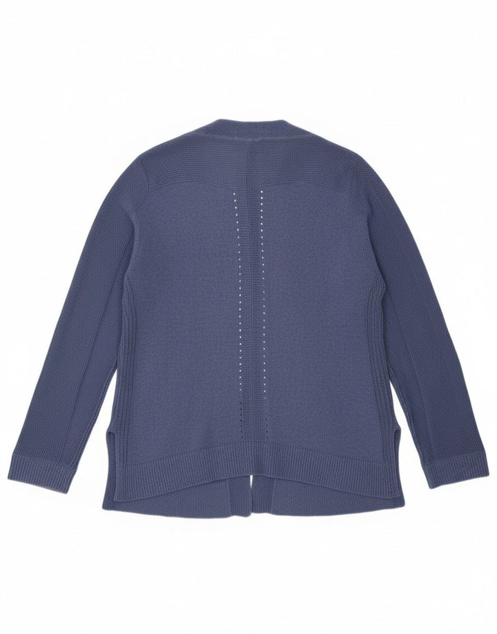 Женский открытый кардиган White Stuff UK 16, большой синий хлопок