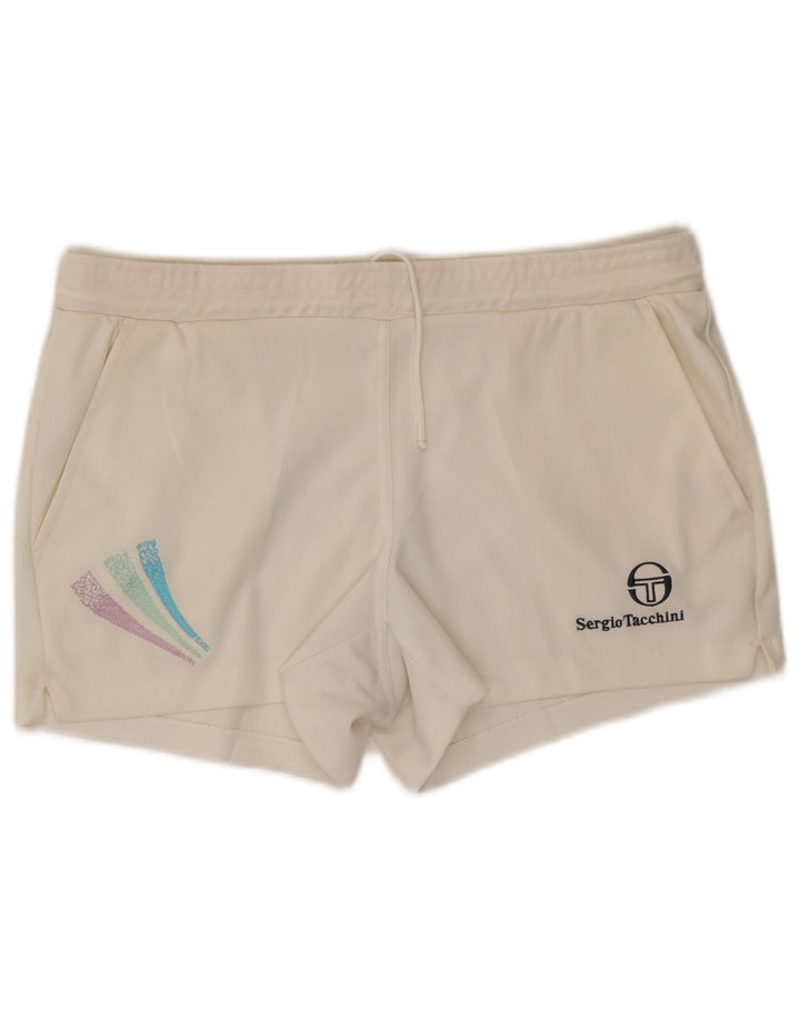 Женские спортивные шорты Sergio Tacchini IT 50 XL, белый полиэстер