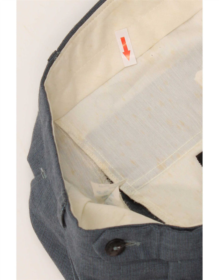 Мужские костюмные брюки Farah W32 L29 синие из полиэстера