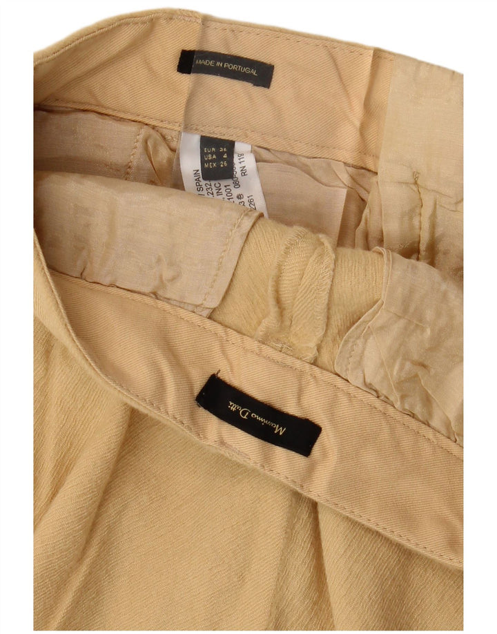 MASSIMO DUTTI Женские прямые брюки чинос EU 36 XS W26 L26 Бежевая шерсть