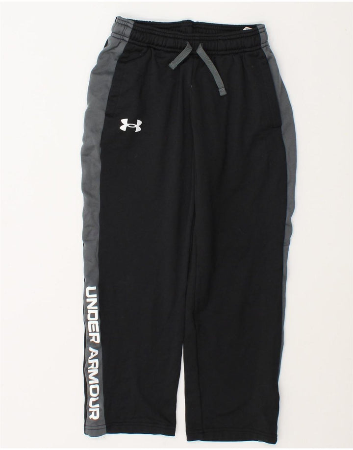 Спортивные брюки Under Armour для мальчиков 7–8 лет, маленькие черные цветные блоки
