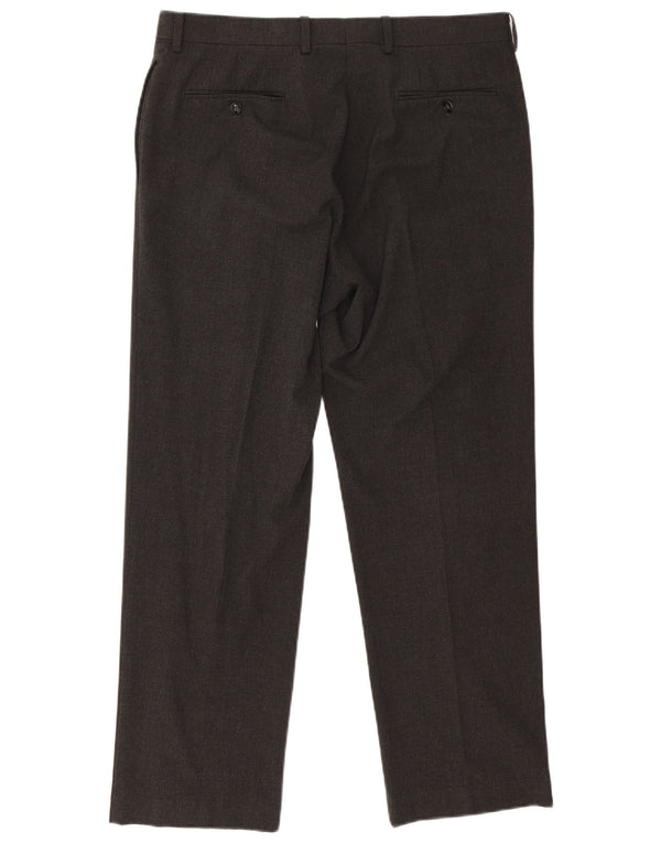 Мужские прямые костюмные брюки Calvin Klein W34 L29, серый полиэстер