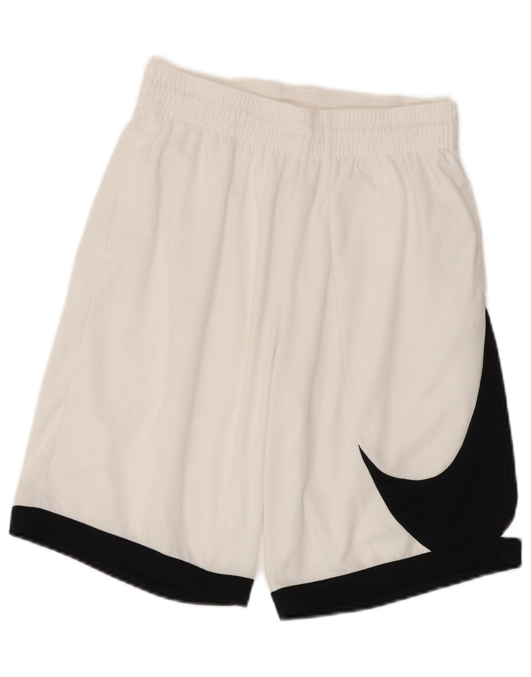 Мужские спортивные шорты Nike Dri Fit, размер S, белый цвет с блоками цвета, полиэстер