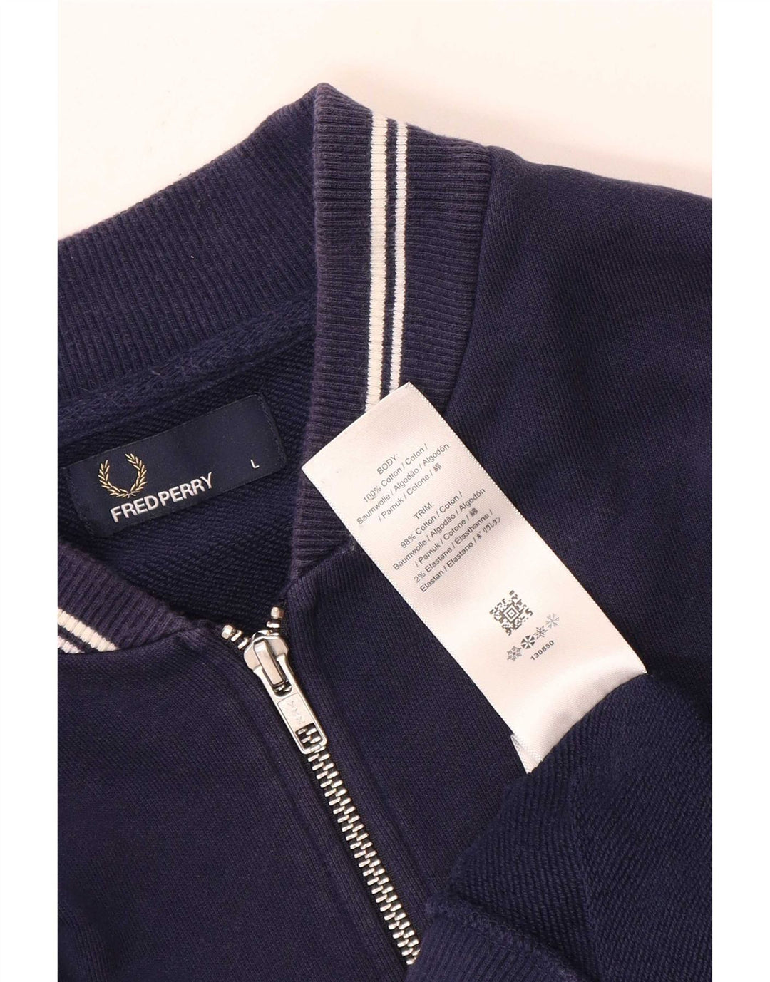 Мужской спортивный костюм Fred Perry, большая темно-синяя хлопковая куртка