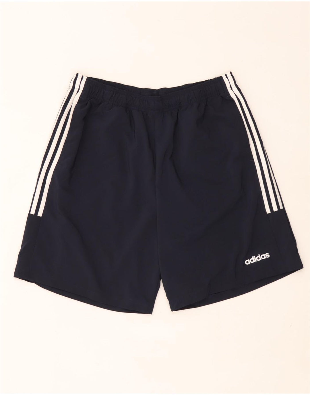 Мужские спортивные шорты Adidas XL темно-синие из полиэстера